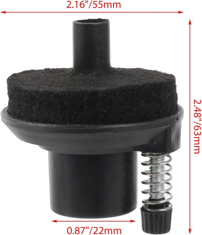 Sevender Black Rubber 22mm Hi Hat Cymbal and Holder Clamp for Drum Parts Accessories - Image 5